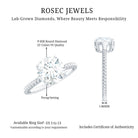 Rosec Jewels-2 Carat Lab Grown Diamond Engagement Ring With Twisted Rope