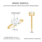 Rosec Jewels-2 Carat Lab Grown Diamond Engagement Ring With Twisted Rope