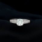 Rosec Jewels-Lab Grown Diamond Engagement Ring With Double Prongs