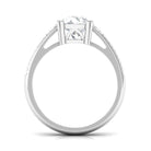 Lab Grown Diamond Engagement Ring With Double Prongs Lab - ( EF-VS ) - Rosec Jewels