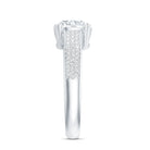Lab Grown Diamond Engagement Ring With Double Prongs Lab - ( EF-VS ) - Rosec Jewels