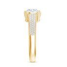 Lab Grown Diamond Engagement Ring With Double Prongs Lab - ( EF-VS ) - Rosec Jewels