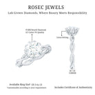Rosec Jewels-Round Cut Lab Grown Diamond Unique Engagement Ring