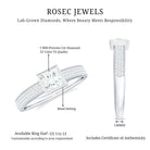 Rosec Jewels-Princess Cut Lab Grown Diamond Bezel Set Engagement Ring