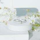 Rosec Jewels-Princess Cut Lab Grown Diamond Bezel Set Engagement Ring