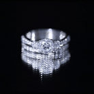 Certified Lab Created Diamond Marriage Ring Set Lab - ( EF-VS ) - Rosec Jewels