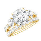 Certified Lab Created Diamond Marriage Ring Set Lab - ( EF-VS ) - Rosec Jewels
