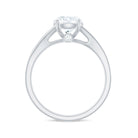 Rosec Jewels-4 Prong Lab Grown Diamond Solitaire Engagement Ring with Split Shank