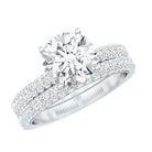 Rosec Jewels-Certified 2 CT Lab Grown Diamond Bridal Ring Set for Her