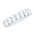 Rosec Jewels-Brilliant Cut Oval Diamond Semi Eternity Ring for Women