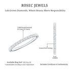 Rosec Jewels-Round Cut Lab Grown Diamond Stackable Eternity Ring