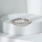 Rosec Jewels-Round Cut Lab Grown Diamond Stackable Eternity Ring