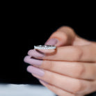 Rosec Jewels-Round Cut Lab Grown Diamond Stackable Eternity Ring