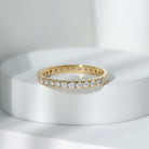 Rosec Jewels-Round Cut Lab Grown Diamond Stackable Eternity Ring