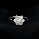 Rosec Jewels-Flower Cluster Lab Grown Diamond Engagement Ring