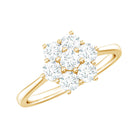 Rosec Jewels-Flower Cluster Lab Grown Diamond Engagement Ring