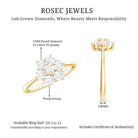 Rosec Jewels-Flower Cluster Lab Grown Diamond Engagement Ring