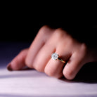 Rosec Jewels-2 Carat Lab Created Diamond Solitaire Engagement Ring With 6 Prongs