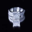 IGI Certified 2 Carat Lab Grown Diamond Princess Cut Bridal Ring Set Lab - ( E-VS1 ) - Rosec Jewels