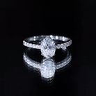 1.2 Carat Oval Shaped Lab Grown Diamond Engagement Ring with IGI Certificate Lab - ( EF-VS ) - Rosec Jewels