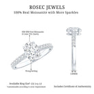 1.2 Carat Oval Shaped Lab Grown Diamond Engagement Ring with IGI Certificate Lab - ( EF-VS ) - Rosec Jewels