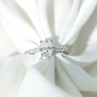 1.2 Carat Oval Shaped Lab Grown Diamond Engagement Ring with IGI Certificate Lab - ( EF-VS ) - Rosec Jewels