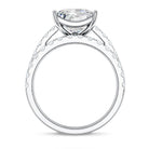 IGI Certified 4 Carat Princess Cut Lab Grown Diamond Engagement Ring With Wedding Band Lab - ( EF-VS ) - Rosec Jewels