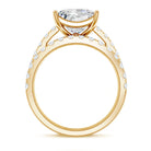 IGI Certified 4 Carat Princess Cut Lab Grown Diamond Engagement Ring With Wedding Band Lab - ( EF-VS ) - Rosec Jewels