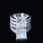 IGI Certified Huge 5 Carat Lab Grown Diamond Engagement Wedding Ring Set Lab - ( E-VS1 ) - Rosec Jewels