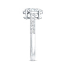 Lab Grown 2 Carat Diamond Oval Engagement Ring with IGI Certificate Lab - ( EF-VS ) - Rosec Jewels