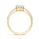 Lab Grown 2 Carat Diamond Oval Engagement Ring with IGI Certificate Lab - ( EF-VS ) - Rosec Jewels