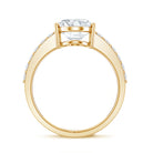 IGI Certified 3 Carat Lab Grown Oval Diamond Engagement Ring for Women Lab - ( EF-VS ) - Rosec Jewels