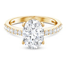 IGI Certified 3 Carat Lab Grown Oval Diamond Engagement Ring for Women Lab - ( EF-VS ) - Rosec Jewels
