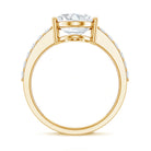 IGI Certified 4 Carat Oval Lab Grown Diamond Huge Engagement Ring Lab - ( EF-VS ) - Rosec Jewels