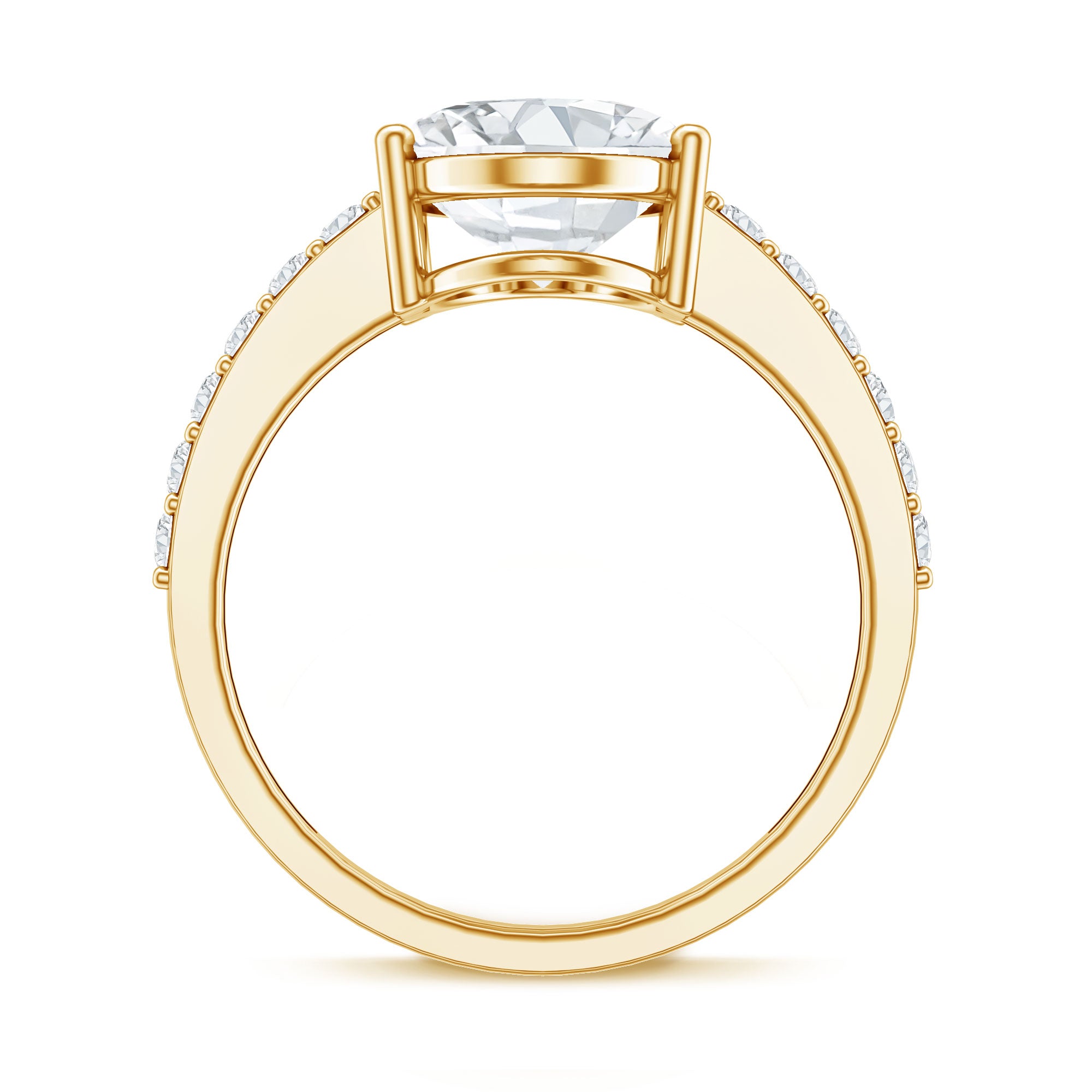 IGI Certified 4 Carat Oval Lab Grown Diamond Huge Engagement Ring Lab - ( EF-VS ) - Rosec Jewels