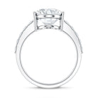5 Carat Big Lab Grown Diamond Oval Engagement Ring with IGI Certificate Lab - ( EF-VS ) - Rosec Jewels