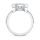 3 Carat Big Lab Grown Diamond Bezel Set Engagement Ring with IGI Certificate Lab - ( EF-VS ) - Rosec Jewels