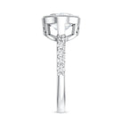 3 Carat Big Lab Grown Diamond Bezel Set Engagement Ring with IGI Certificate Lab - ( EF-VS ) - Rosec Jewels