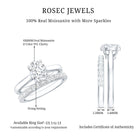 IGI Certified Lab Grown Diamond Oval Engagement Ring with Wedding Band Lab - ( EF-VS ) - Rosec Jewels