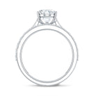 IGI Certified 2 Carat Oval Lab Grown Diamond Bridal Ring Set of 2 Lab - ( E-VS1 ) - Rosec Jewels
