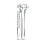 IGI Certified 2 Carat Oval Lab Grown Diamond Bridal Ring Set of 2 Lab - ( E-VS1 ) - Rosec Jewels