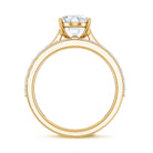 IGI Certified 2 Carat Oval Lab Grown Diamond Bridal Ring Set of 2 Lab - ( E-VS1 ) - Rosec Jewels