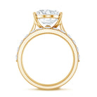 Rosec Jewels-IGI Certified 4 Carat Lab Grown Diamond Oval Wedding Ring Set for Women