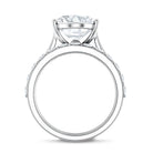Rosec Jewels-IGI Certified 5 Carat Huge Lab Grown Diamond Oval Engagement Ring with Wedding Band