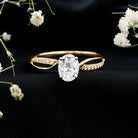 1.2 Carat Oval Lab Grown Diamond Ethically Sourced Engagement Ring for Women Lab - ( EF-VS ) - Rosec Jewels