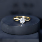 1.2 Carat Oval Lab Grown Diamond Ethically Sourced Engagement Ring for Women Lab - ( EF-VS ) - Rosec Jewels