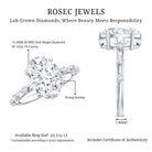 3 Carat Oval Lab Grown Diamond Solitaire Engagement Ring with IGI Certificate Lab - ( EF-VS ) - Rosec Jewels