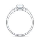 Emerald Cut 2 Carat Engagement Ring with IGI Certified Lab Diamond Lab - ( EF-VS ) - Rosec Jewels