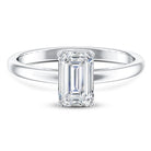 Emerald Cut 2 Carat Engagement Ring with IGI Certified Lab Diamond Lab - ( EF-VS ) - Rosec Jewels