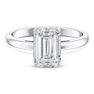 IGI Certified Emerald Cut Lab Grown Diamond 3 Carat Engagement Ring Lab - ( EF-VS ) - Rosec Jewels